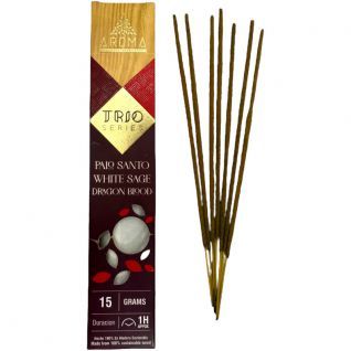 Incienso AROMA TRÍO Palo Santo, Salvia y Sangre
